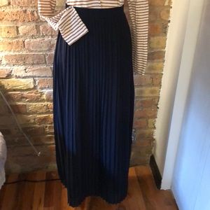 J.Crew Factory Pleated Maxi Skirt